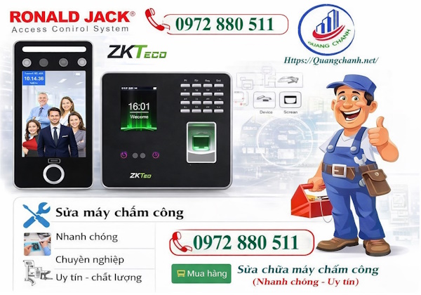 Chuyên sửa chữa máy chấm công giá rẻ tại phường Bình Đông