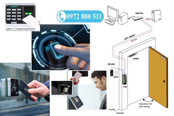 Dịch vụ lắp đặt máy chấm công kiểm soát cửa tại phường vườn lài